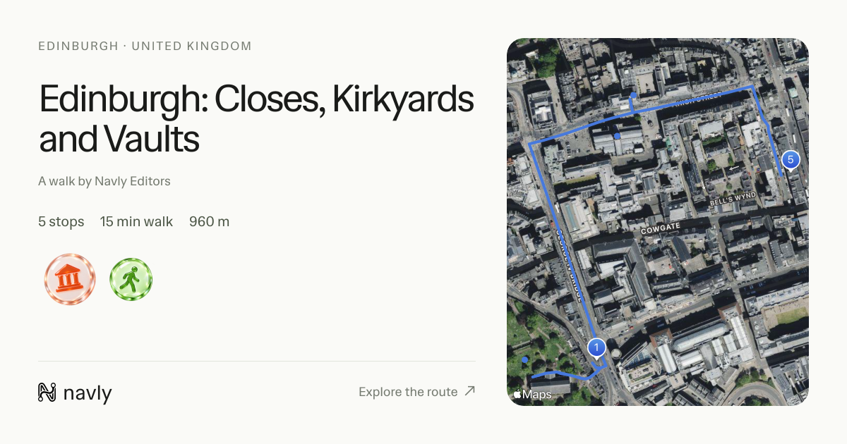 Edinburgh: Closes, Kirkyards and Vaults — Navly link preview
