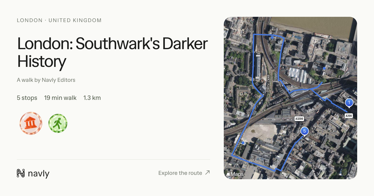 London: Southwark's Darker History — Navly link preview