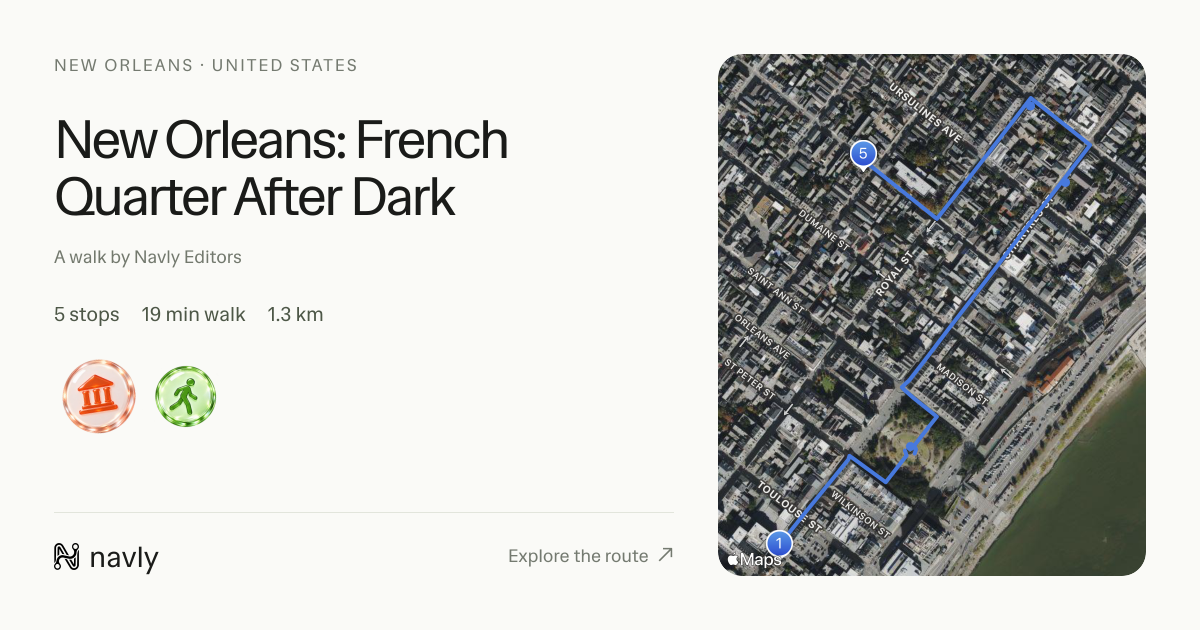 New Orleans: French Quarter After Dark — Navly link preview