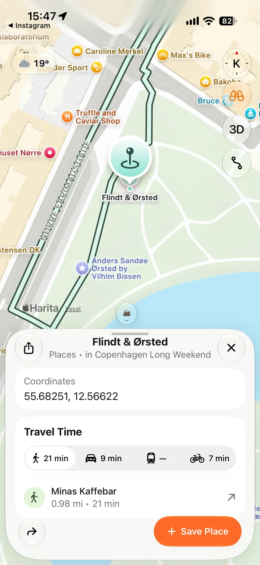 Flindt & Ørsted details in Navly, showing its location and walking, transit and driving options