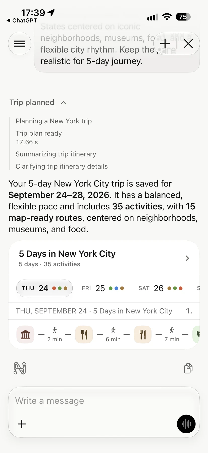 Navly app screen